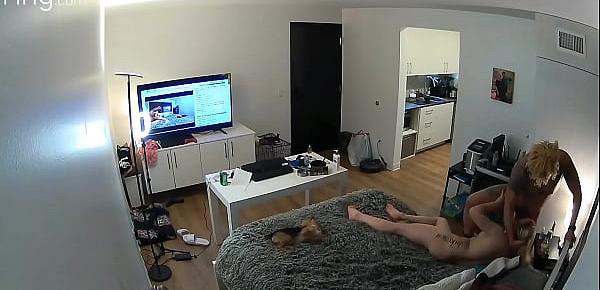  Hidden Camera catches cheating BLM Neighbor Fucking My Teen Wife in My own Bed